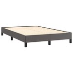 vidaXL Cadre de lit Gris 120x200 cm Similicuir