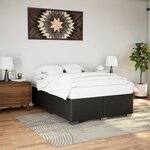 vidaXL Cadre de lit Noir 140x200 cm Similicuir