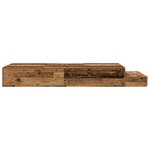 vidaXL Cadre de lit de stockage Bois vieilli 80x200 cm