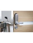 THIRARD - Verrou à combinaison mécanique pour serrure encastrable pour porte intérieure  carré 7mm  chromé mat