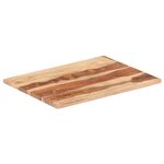 vidaXL Dessus de table Bois solide 25-27 mm 60x80 cm