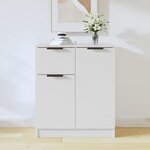 vidaXL Buffet Blanc 60x30x70 cm Bois d'ingénierie