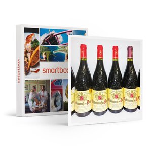 SMARTBOX - Coffret Cadeau Assortiment de 6 bouteilles de châteauneuf-du-pape livré à domicile -  Gastronomie