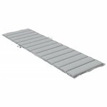 vidaXL Coussin de chaise longue gris clair mélangé 200x50x4 cm tissu