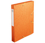 Boite De Classement Cartobox Dos 40mm Carte Lustrée - A4 - Orange - X 10 - Exacompta