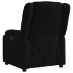 vidaXL Fauteuil de massage inclinable électrique Noir Tissu
