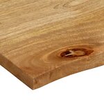 vidaXL Dessus de table à bord vivant 70x60x2 5 cm bois massif manguier