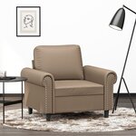 vidaXL Fauteuil Cappuccino 60 cm Similicuir
