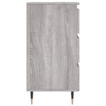 vidaXL Tables de chevet 2 Pièces sonoma gris 40x35x69 cm bois ingénierie
