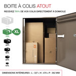 Boite à colis atout 1 porte taupe 7006 b