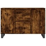 vidaXL Buffet chêne fumé 104x35x70 cm bois d'ingénierie