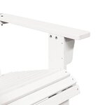 vidaXL Chaise Adirondack blanc 69x85x90 5 cm bois massif de sapin