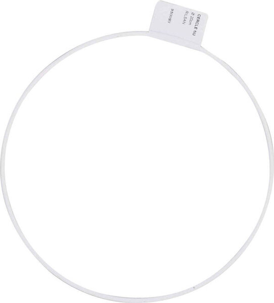 Armature abat-jour cercle Rilsan Diamètre 20 cm blanc