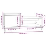 vidaXL Table basse Blanc 100x50x45 cm Bois d'ingénierie