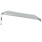 vidaXL Auvent rétractable automatique avec LED anthracite et blanc