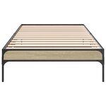 vidaXL Cadre de lit sans matelas chêne sonoma 75x190 cm