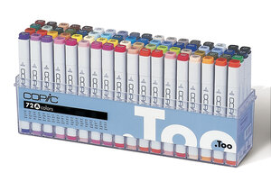 Set 72 marqueurs Manga Copic Marker Set A
