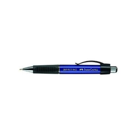 Stylo à bille rétractable GRIP PLUS, bleu FABER-CASTELL