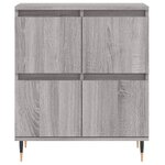 vidaXL Buffets 3 Pièces Sonoma gris Bois d'ingénierie