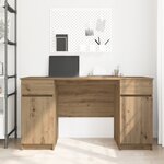Bureau vidaXL Artisan Chêne 140x49x76 cm Bois d'ingénierie
