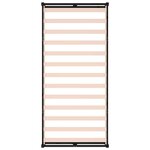 vidaXL Cadre de lit Noir 100x200 cm Bois massif
