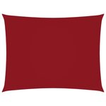 Vidaxl voile de parasol tissu oxford rectangulaire 2x3 5 m rouge