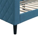 vidaXL Lit de repos bleu 80x200 cm velours