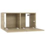 vidaXL Meubles TV 4 Pièces Chêne sonoma 60x30x30 cm Bois d'ingénierie