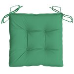 vidaXL Coussins de chaise lot de 2 vert 50x50x7 cm tissu oxford