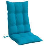 vidaXL Coussins de chaise à dossier haut lot de 6 bleu clair