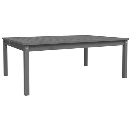 vidaXL Table de jardin gris 121x82 5x45 cm bois massif de pin