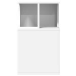 vidaXL Table d'appoint blanc 35x35x60 cm bois d’ingénierie