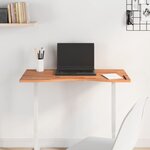 vidaXL Dessus de bureau 80x(36-40)x1 5 cm bois massif de hêtre