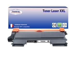 Toner compatible avec Brother TN2220, TN2010 pour DCP7065DN, DCP7070DW, TN2220, TN2010 - 2600 pages - T3AZUR
