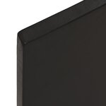 vidaXL Étagère murale marron foncé 60x30x2 cm bois chêne massif traité