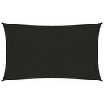 vidaXL Voile d'ombrage 160 g/m² Noir 2 5x5 m PEHD