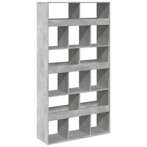 vidaXL Cloison de séparation gris béton bois d'ingénierie