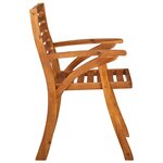 vidaXL Chaises de jardin avec coussins lot de 4 Bois d'acacia massif
