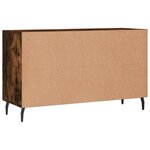 vidaXL Buffet chêne fumé 100x36x60 cm bois d'ingénierie