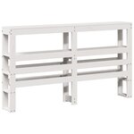 vidaXL Cadre de lit avec tête de lit blanc 150x200 cm bois pin massif