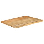 vidaXL Dessus de table 70x60x3 8 cm bord vivant bois massif manguier