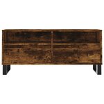 vidaXL Meuble TV chêne fumé 100x34 5x44 5 cm bois d'ingénierie