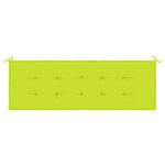 vidaXL Coussin de banc de jardin vert brillant 150x50x3cm tissu oxford