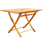 vidaXL Mobilier à dîner de jardin pliable 5 Pièces Bois d'acacia solide