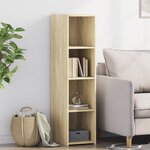 vidaXL Buffet chêne sonoma 30x41x124 cm bois d'ingénierie