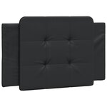 vidaXL Cadre de lit avec lumières LED noir 90x190 cm similicuir