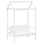 vidaXL Ensemble de lit de jour et de banc et toit 90x190 cm pin massif
