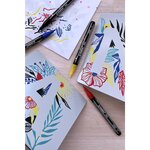 Etui carton 5 marqueurs pointe fine FREE acrylic T100 Set 2 'Royal' x 5 STABILO