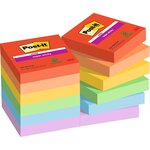 Pack 12 Bloc-note adhésif Super Sticky Notes 48 x 48 mm Ultra POST-IT