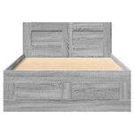 vidaXL Cadre de lit tête de lit sonoma gris 90x190 cm bois ingénierie